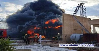 حريق يلتهم مولدة كهرباء ومحل لغسل السيارات وسط الناصرية